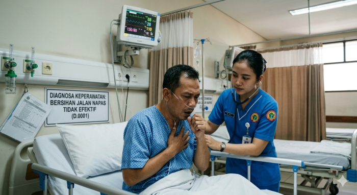 Diagnosa Keperawatan: Bersihan Jalan Napas Tidak Efektif (D.0001)